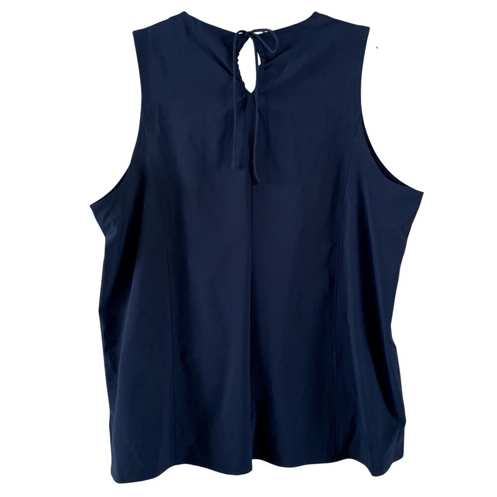 T by Talbots Top Black Performance Tank Athletic Sport Sleeveless Stretch L NWT - Picture 8 of 8